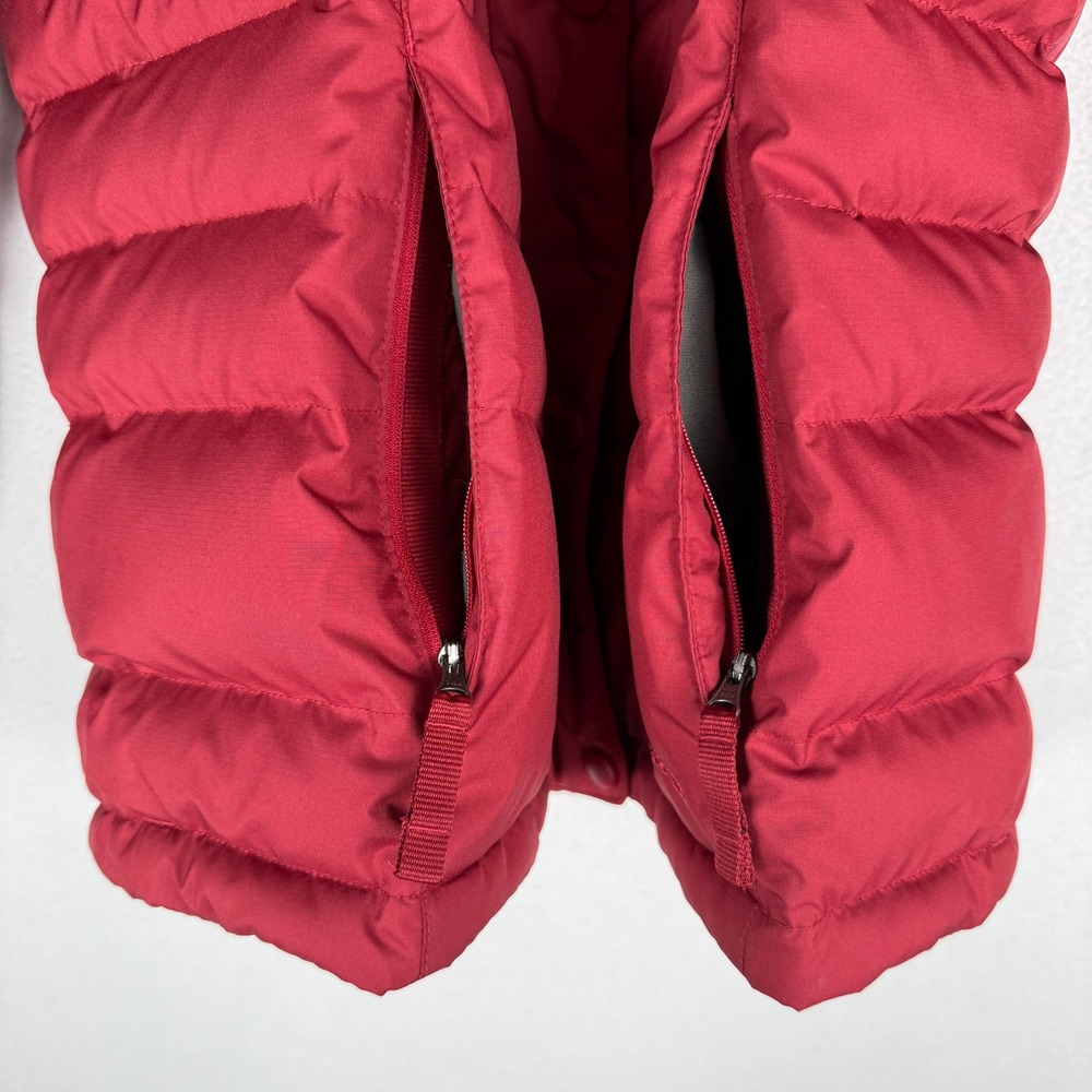 L.L. Bean DownTek Down Puffer Jacket Womens L Red Zipper Pockets Gorpcore - Picture 5 of 12